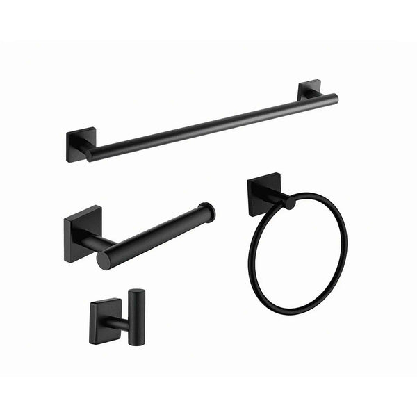 Lot de 3 accessoires de salle de bain en nickel satiné