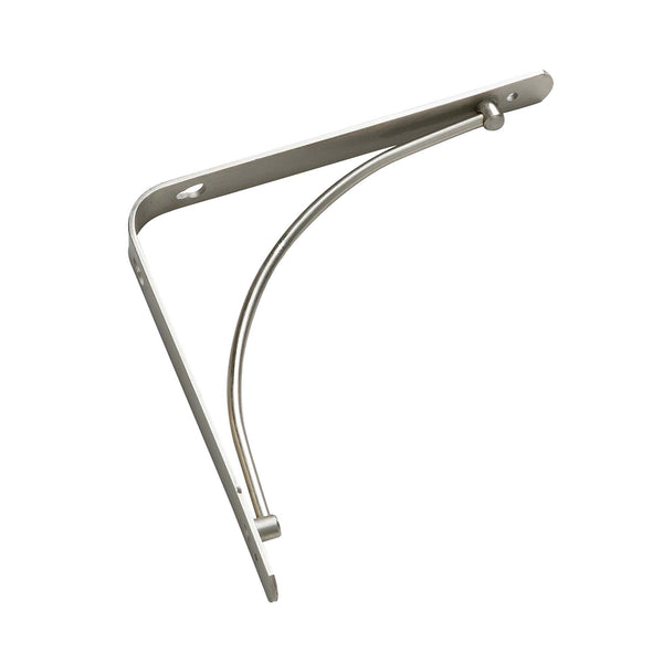 Brushed Nickel Shelf Brackets 1