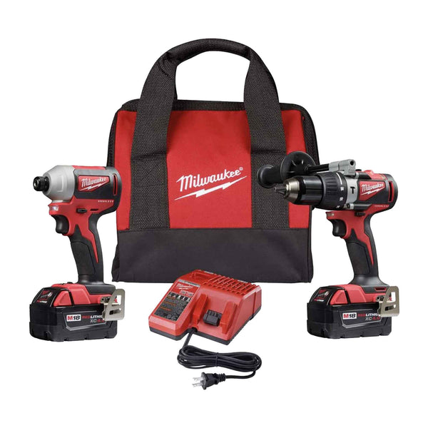 Kit 2 Outils Sans Fil RIDGID 18V – Perceuse/visseuse + Visseuse à Chocs – 2 Batteries