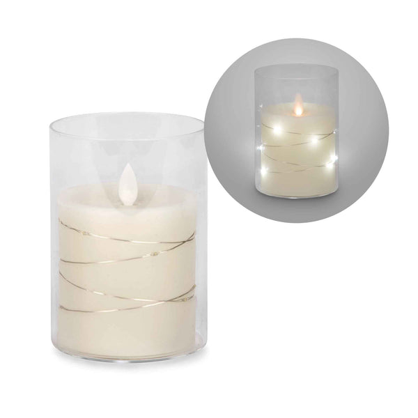 Grande Bougie Scintillante Avec Paillettes – Parfaite Pour Une Ambiance Féerique