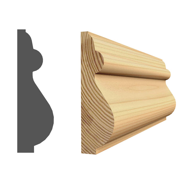 Moulure décorative en pin jointé 1/2'' x 1-9/16'' x 8' - GAGNON - La ...