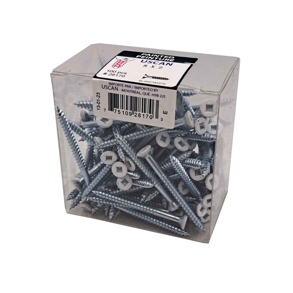 vis-bois-t-te-plate-de-couleur-blanche-8-x-2-100-unit-s