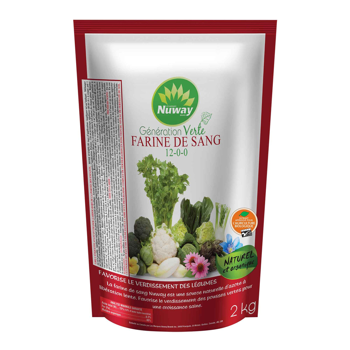 Farine de sang 12-0-0, 2 kg