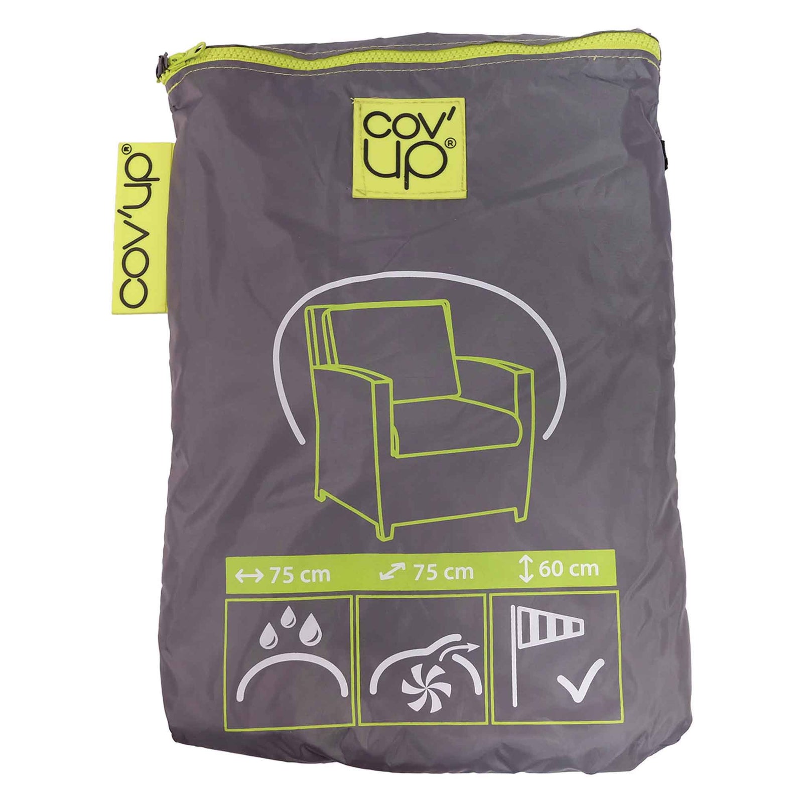 Housse d'extérieur pour chaise simple Cov'Up, 35'' x 35'' x 24''