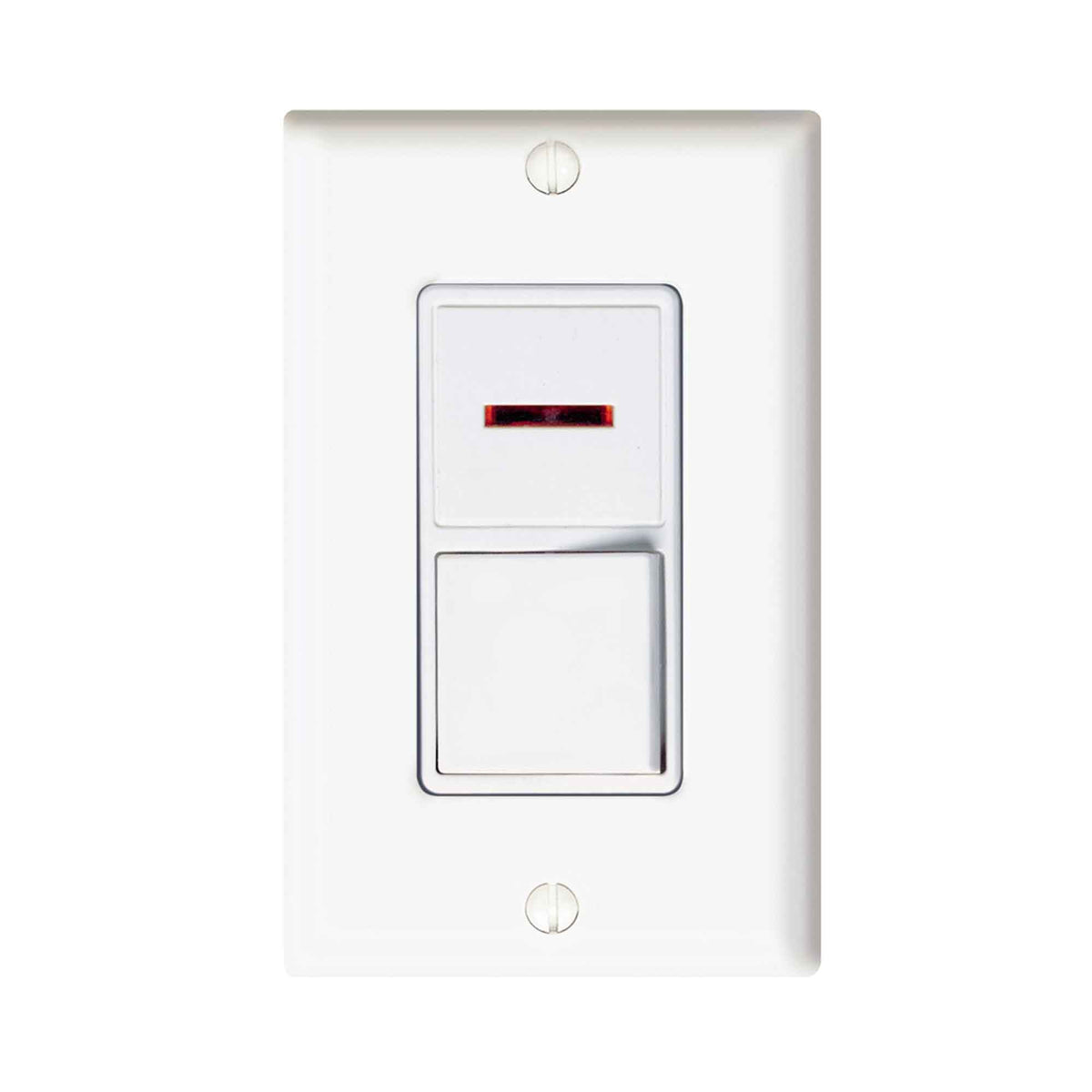 Combinaison Decora interrupteurs à bascule avec témoin lumineux unipolaire, blanc