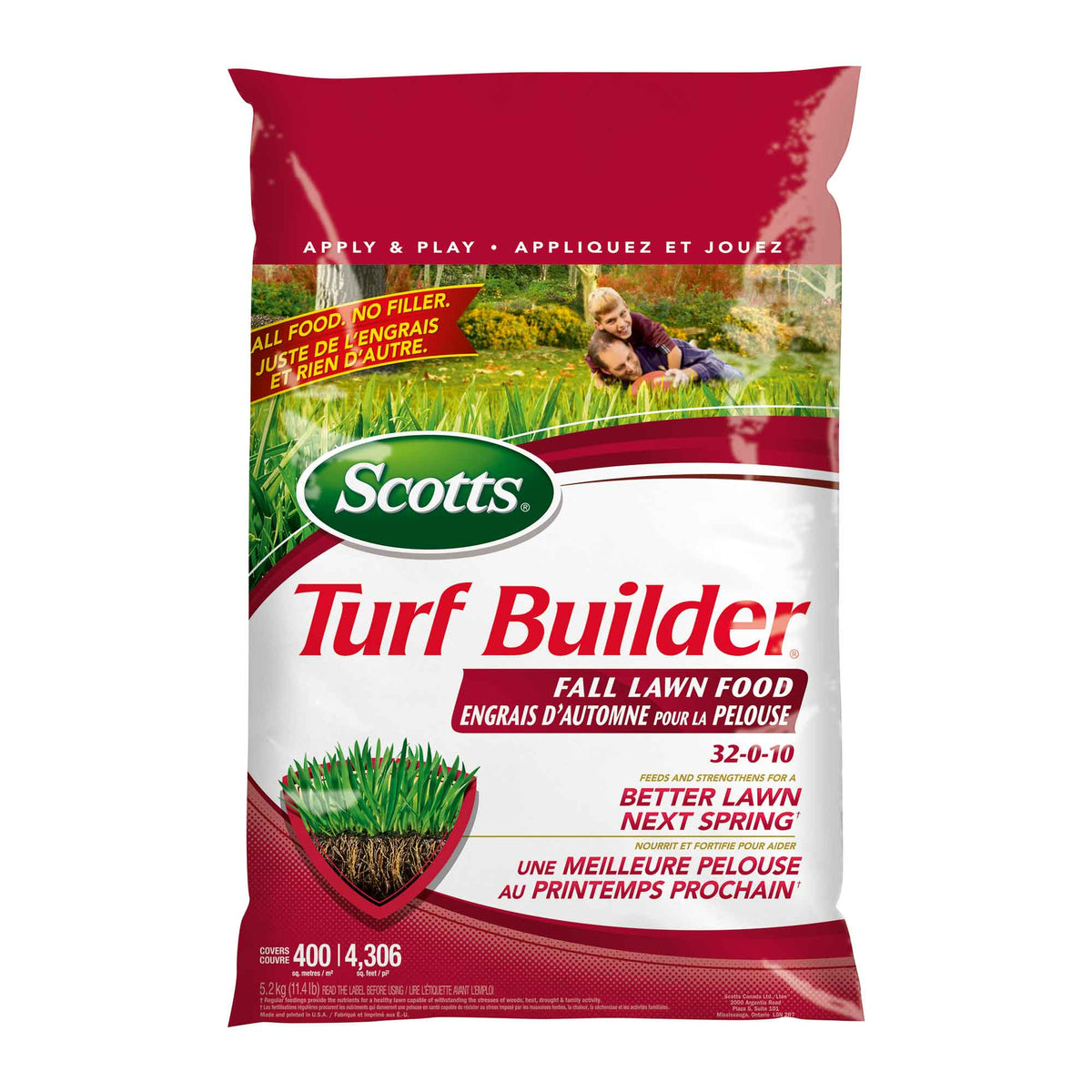 Engrais d'automne pour pelouse Turf Builder 32-0-10, 5,9 kg