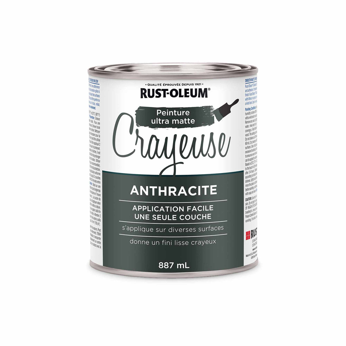 Peinture à la craie Ultra Mate anthracite, 887 ml