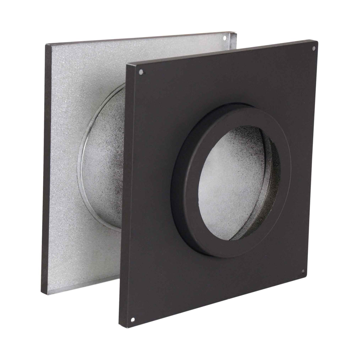 SPV PELLET Bague murale noire, 4&quot; (4SPV-WTB)