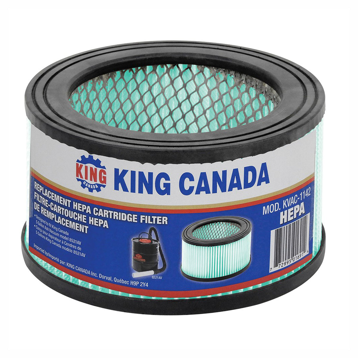 Filtre-cartouche HEPA de remplacement