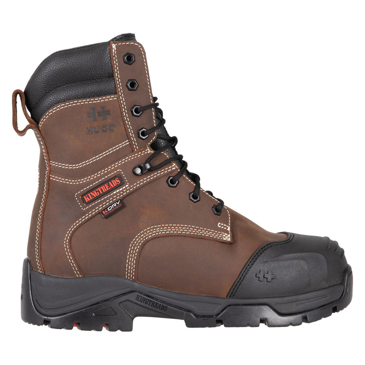 Bottes de travail imperméables du modèle Viking Hugo Strong, brun (11)