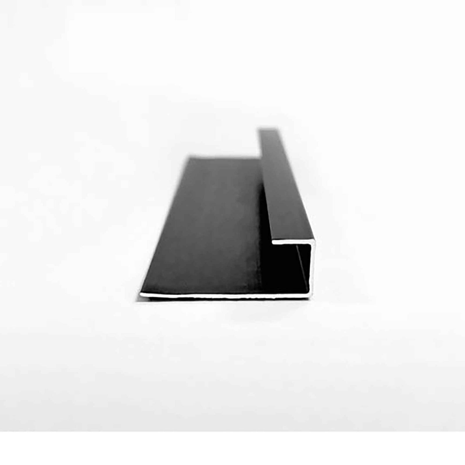 Moulure de finition en aluminium pour panneau mural de 5 mm, type bordure (noir)