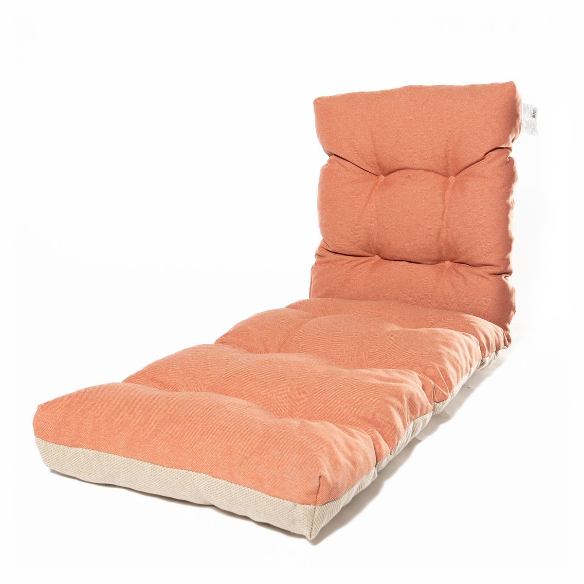 Coussin d'extérieur réversible pour chaise longue, 70" x 22" (sable et Terracotta) 