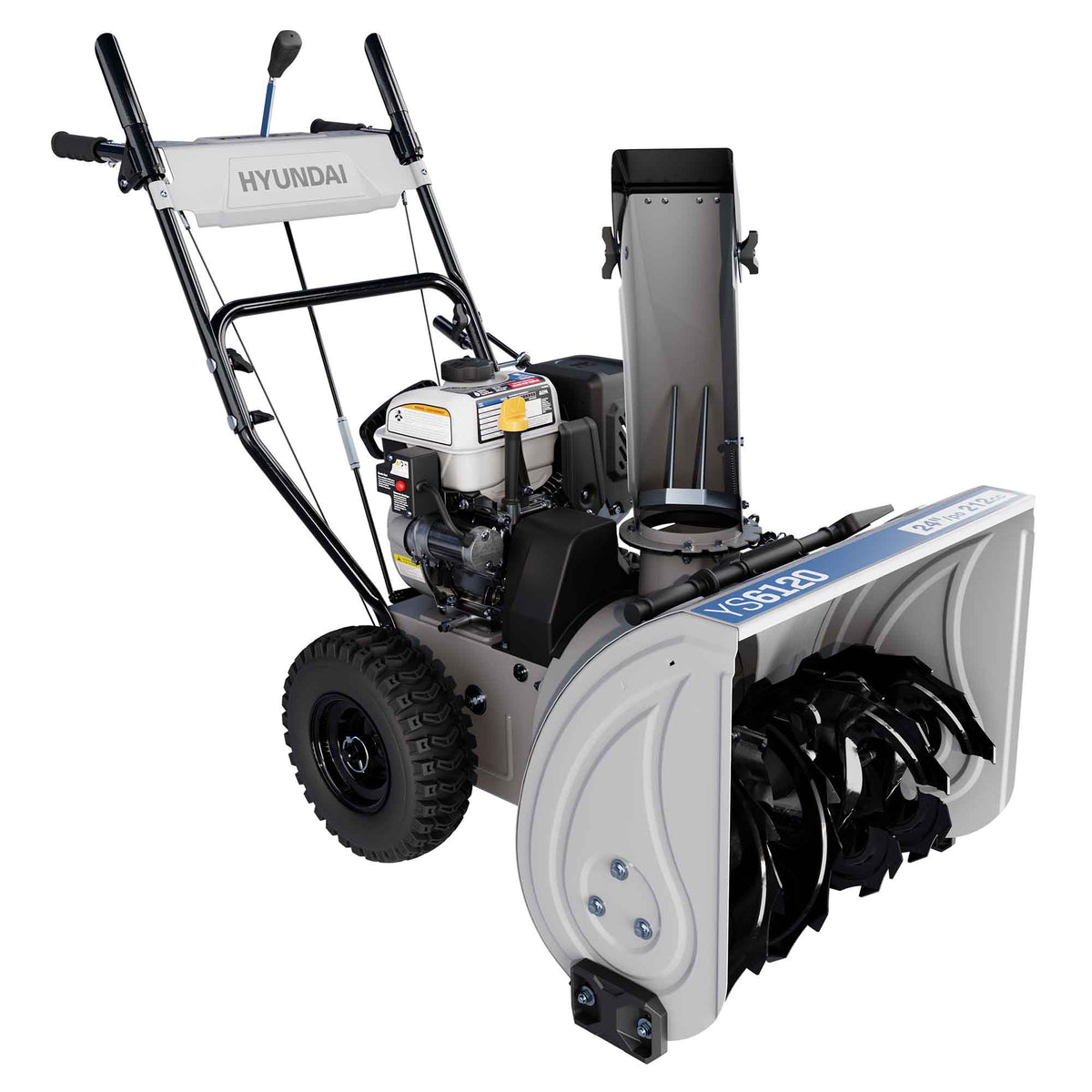 Souffleuse à neige à essence à 2 phases et 212 cm³ avec démarrage électrique, 24''