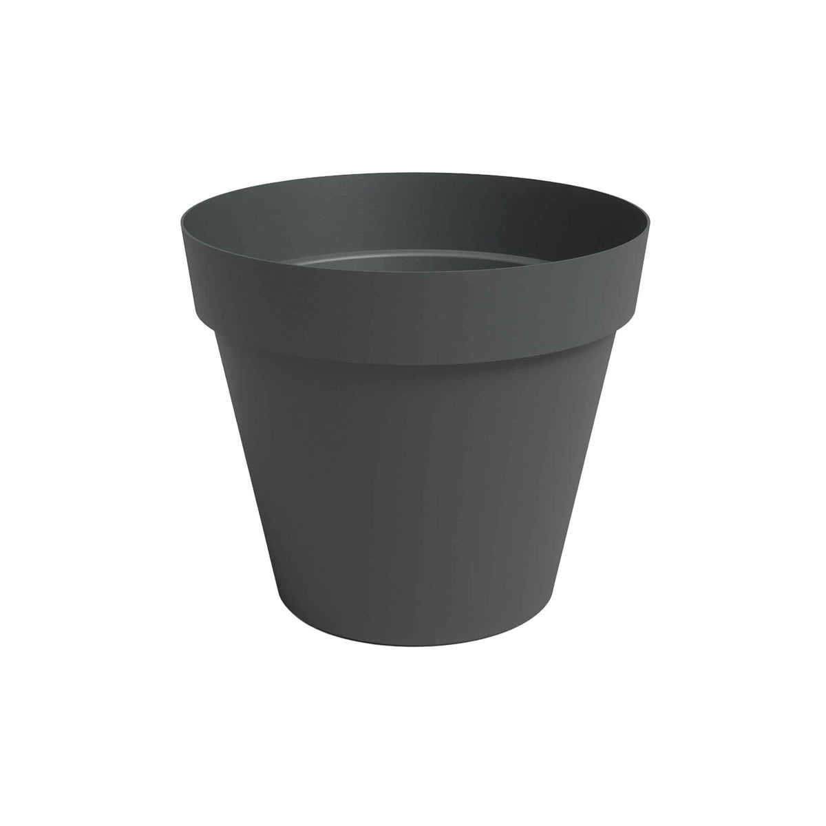 Jardinière ronde en plastique, 8" (anthracite)