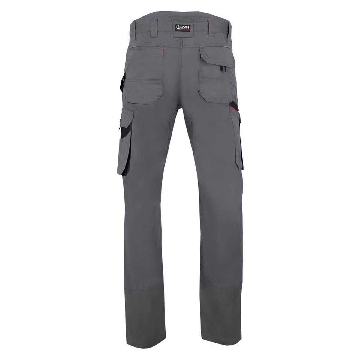 Pantalon Torche en tissu canevas extensible, gris acier (39/50)