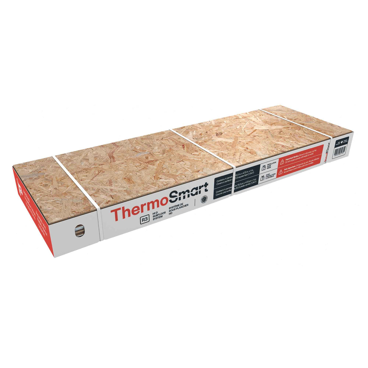 ThermoSmart Insulated Subfloor Panel,15-1/2'' x 47-1/2'' x 1'' (4 Unit ...