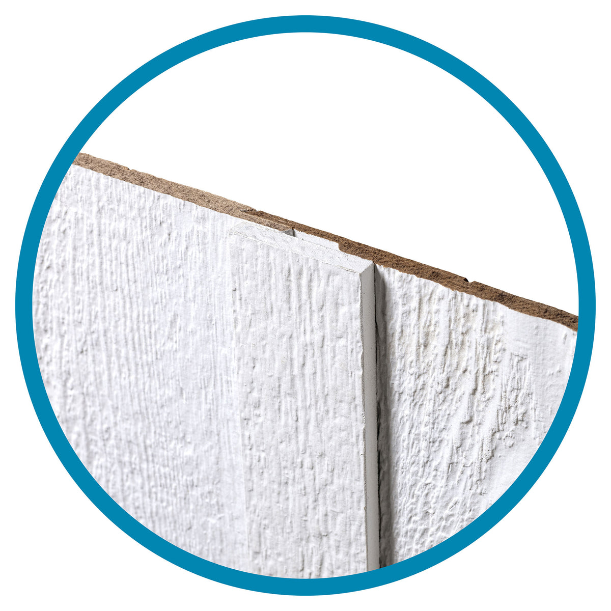 Planche de revêtement avec latte de 3/8" x 12" x 144", blanc (4 unités)