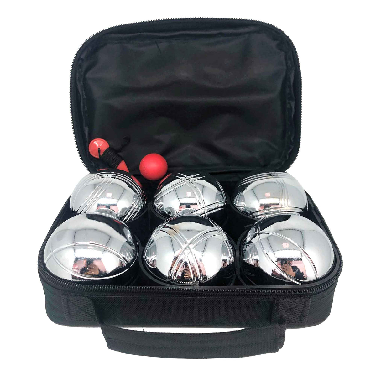 Jeu de pétanque, 6 boules
