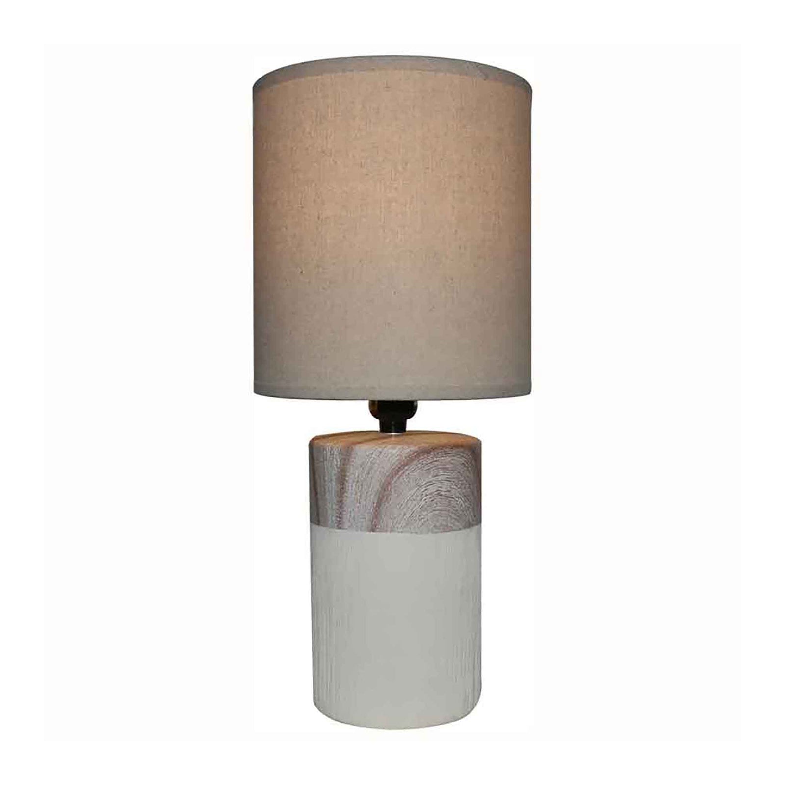 Lampe de table en céramique à deux tons, 8" x 18-1/2"