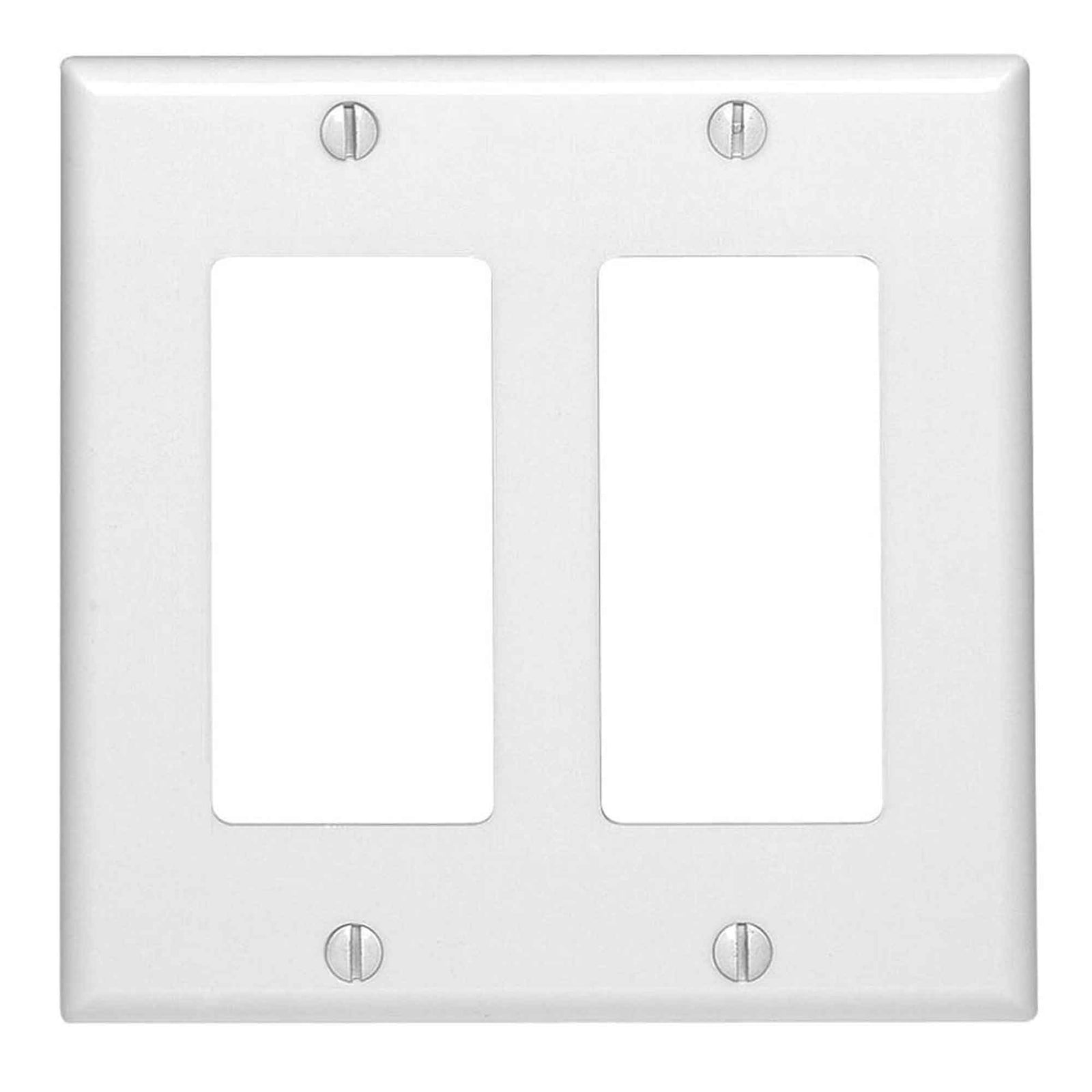 Plaque murale Decora pour 2 dispositifs, blanc