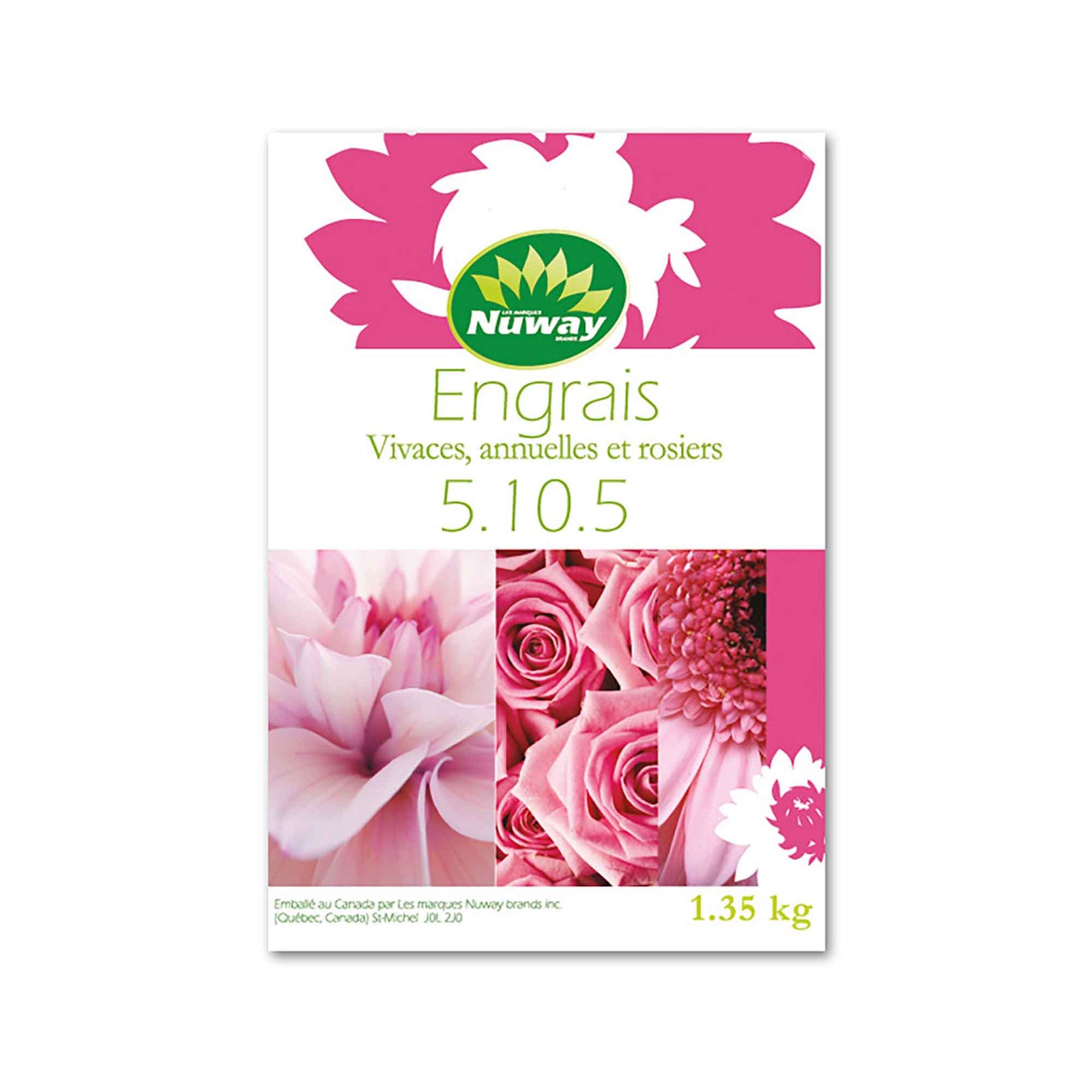 Engrais pour vivaces, annuelles et rosiers 5-10-5, 1,35 kg