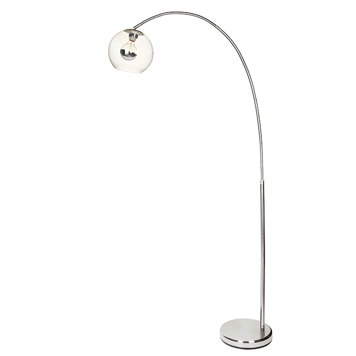 Lampe sur pied Livia avec abat-jour clair, 79&quot; 