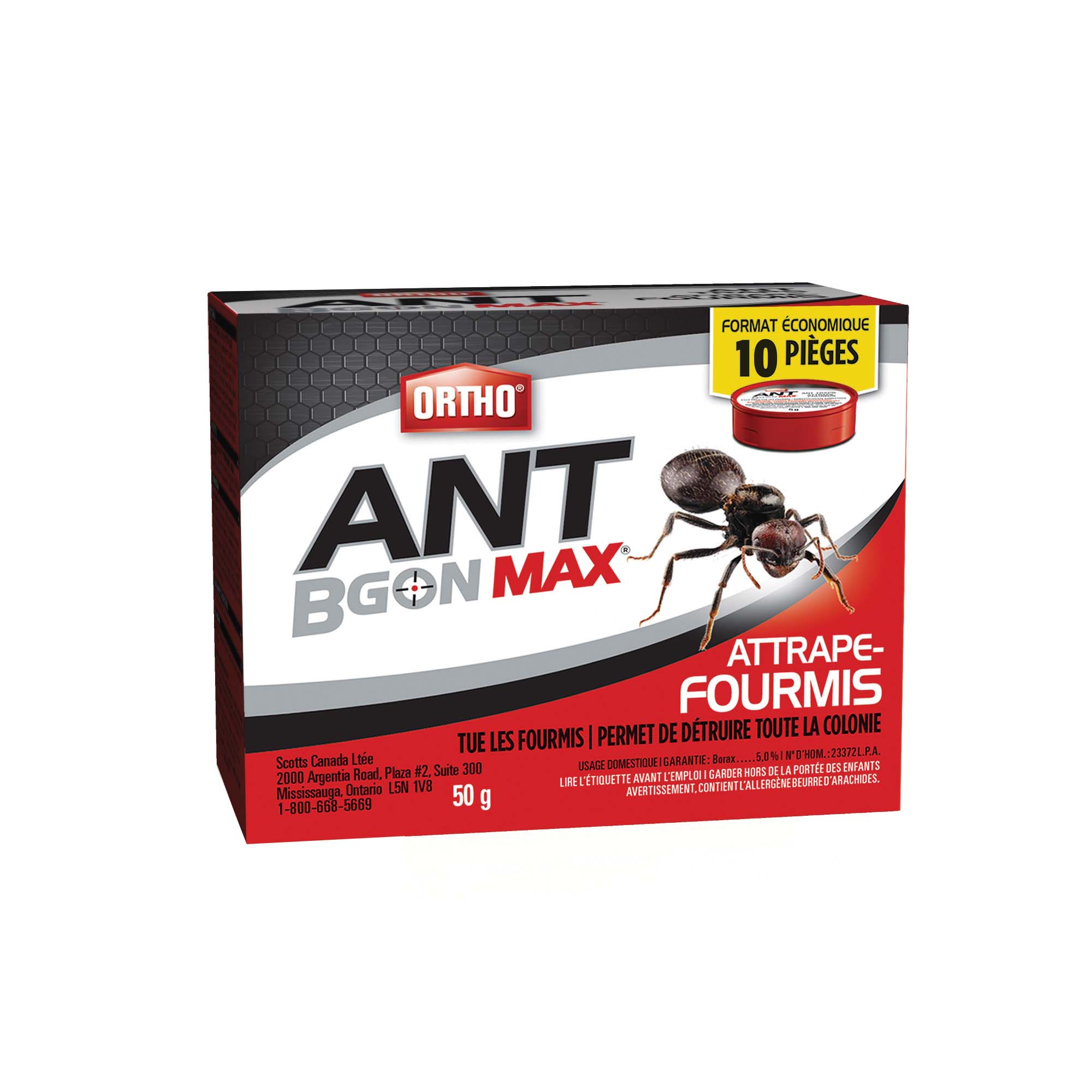 Attrape-fourmis Ortho Ant B Gon Max, paquet de 10 (10 x 5 g)