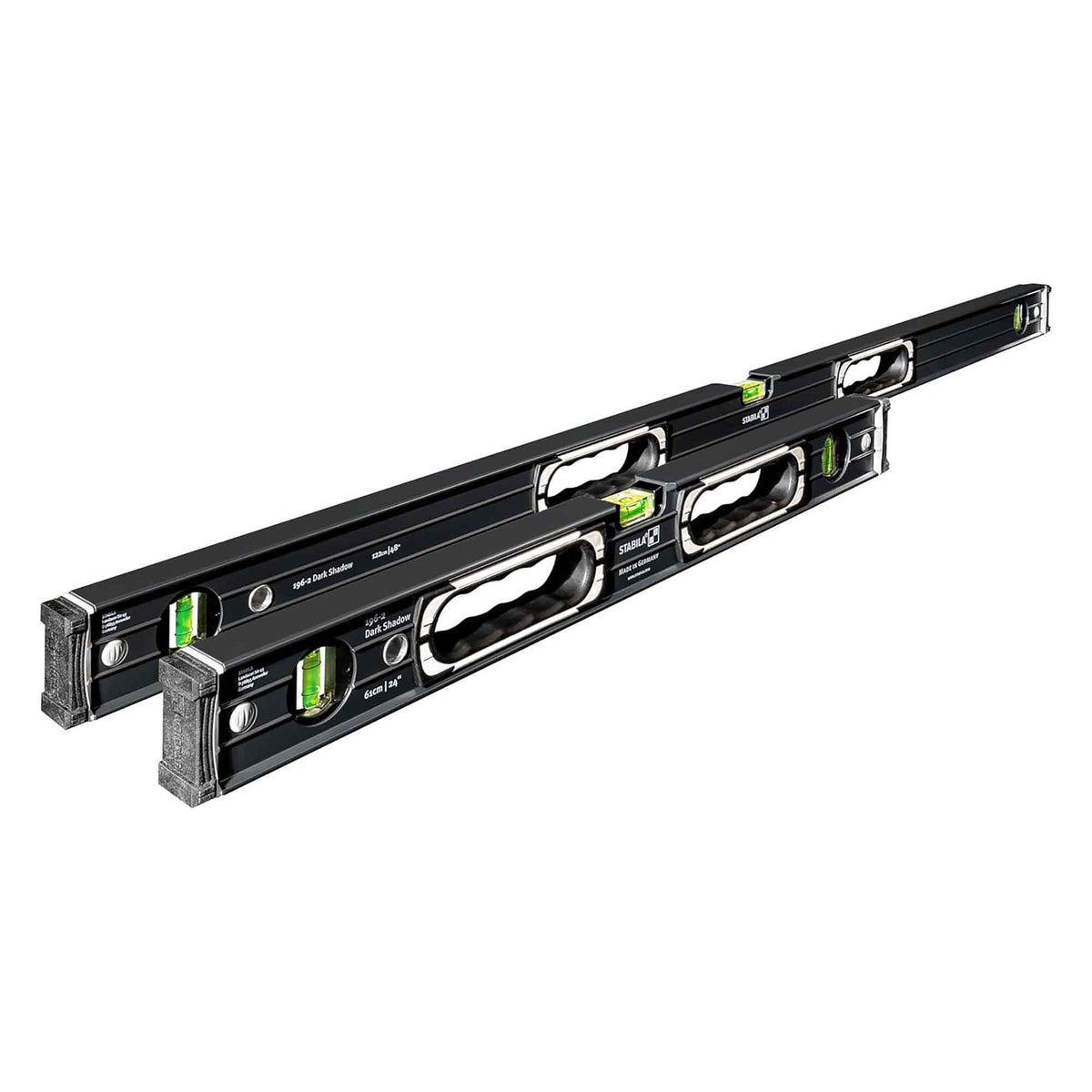 Ensemble de 2 niveaux robustes Type 196 Dark Shadow, 48'' et 24''