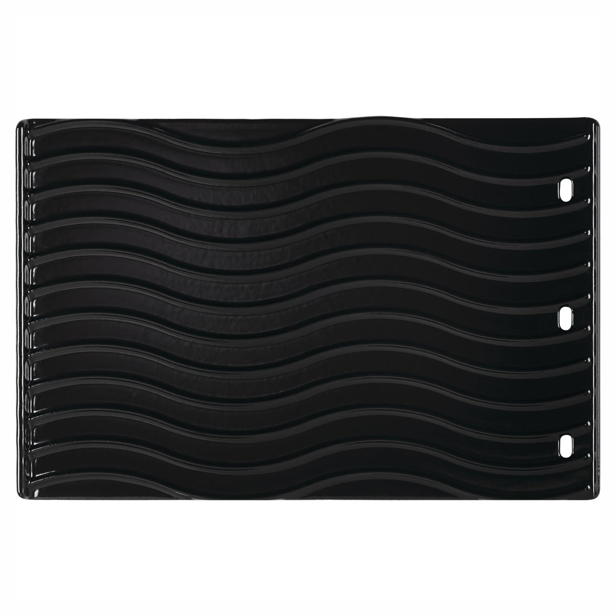 Plaque de cuisson à double face en fonte émaillée pour BBQ, 11,5 » x 17,5"