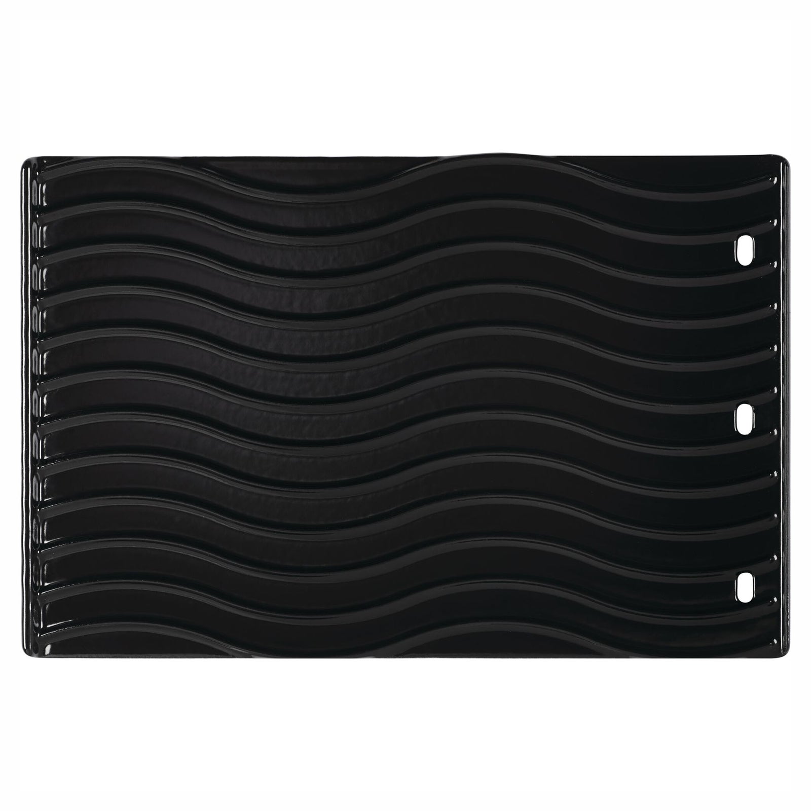 Plaque de cuisson à double face en fonte émaillée pour BBQ, 11,5 » x 17,5"