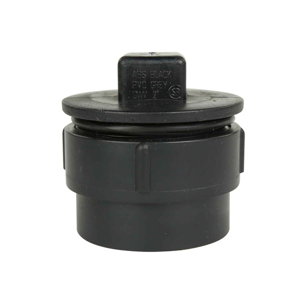 ABS-DWV Cleanout Adapter with Plug «Spigot x FPT», 2