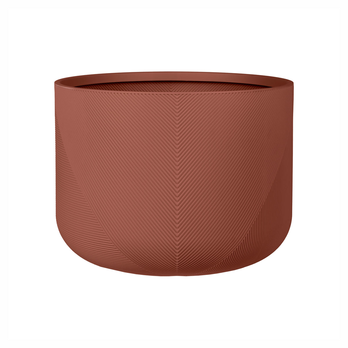 Jardinière Gavin en résine durable, 18" x 13" (argile rose)