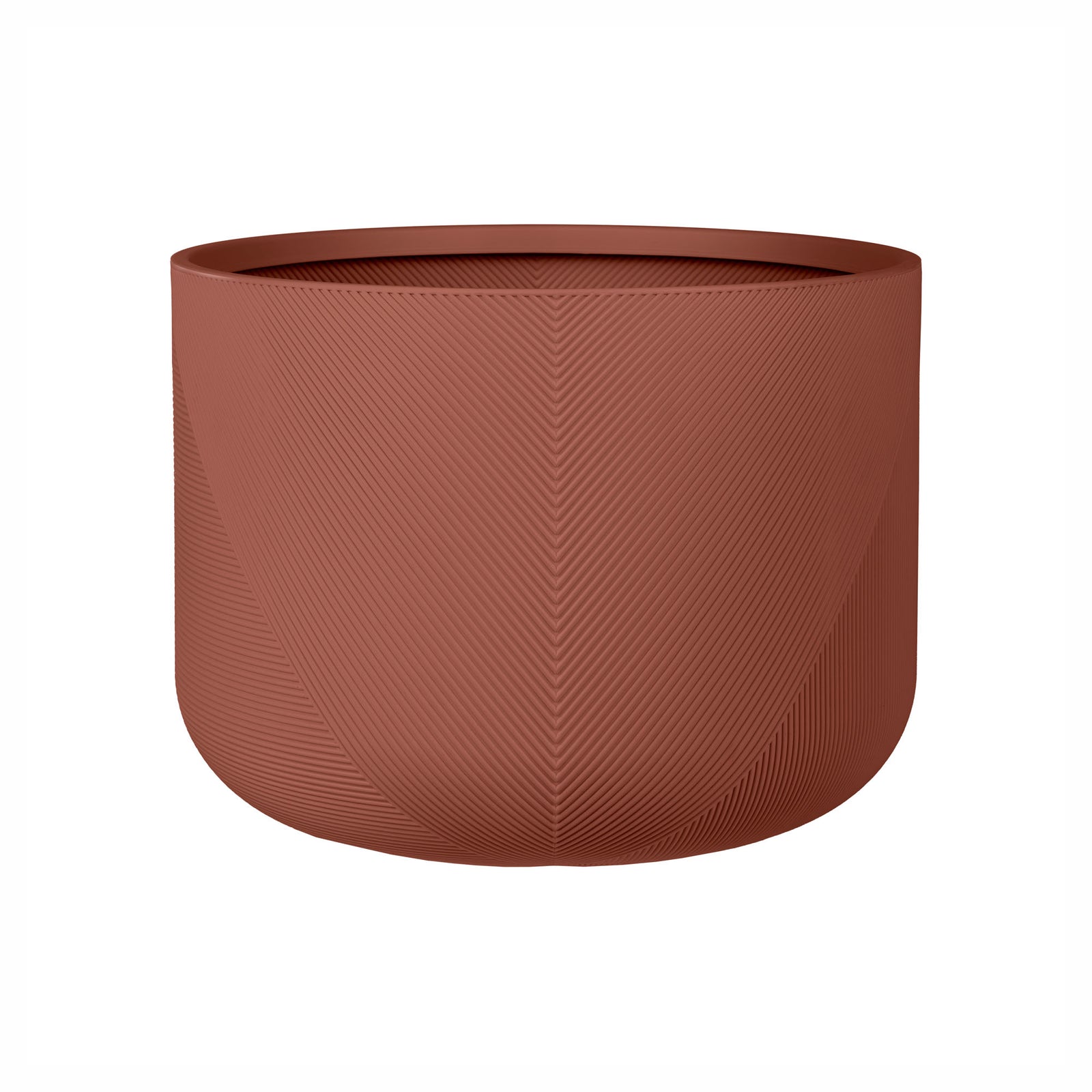 Jardinière Gavin en résine durable, 18" x 13" (argile rose)