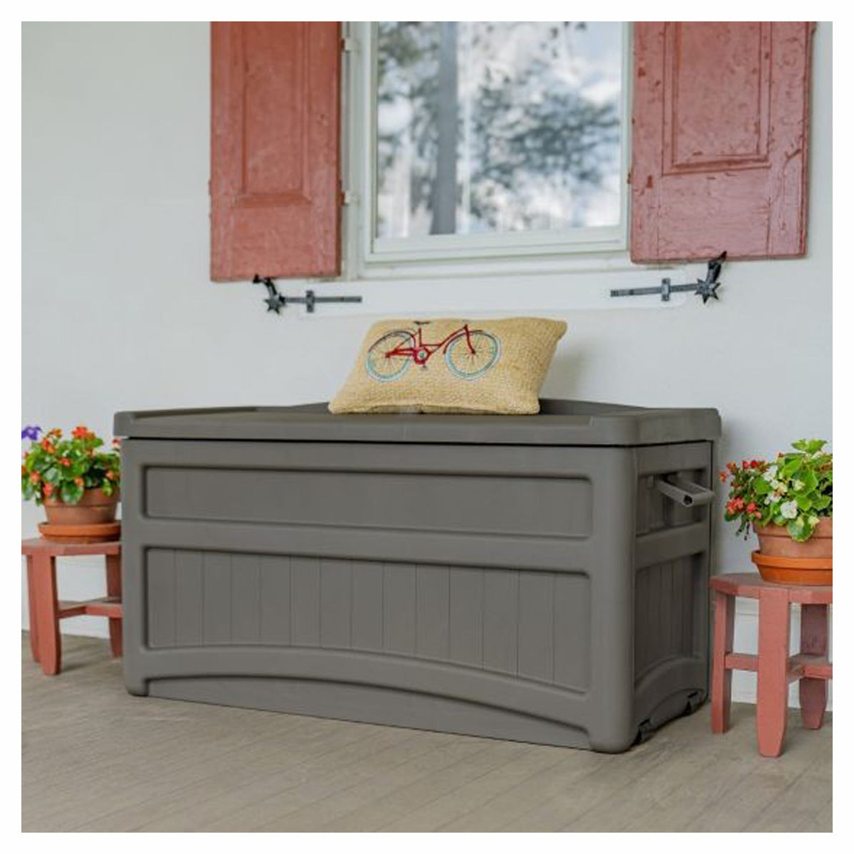 Coffre de rangement pour terrasse, 73 gallons