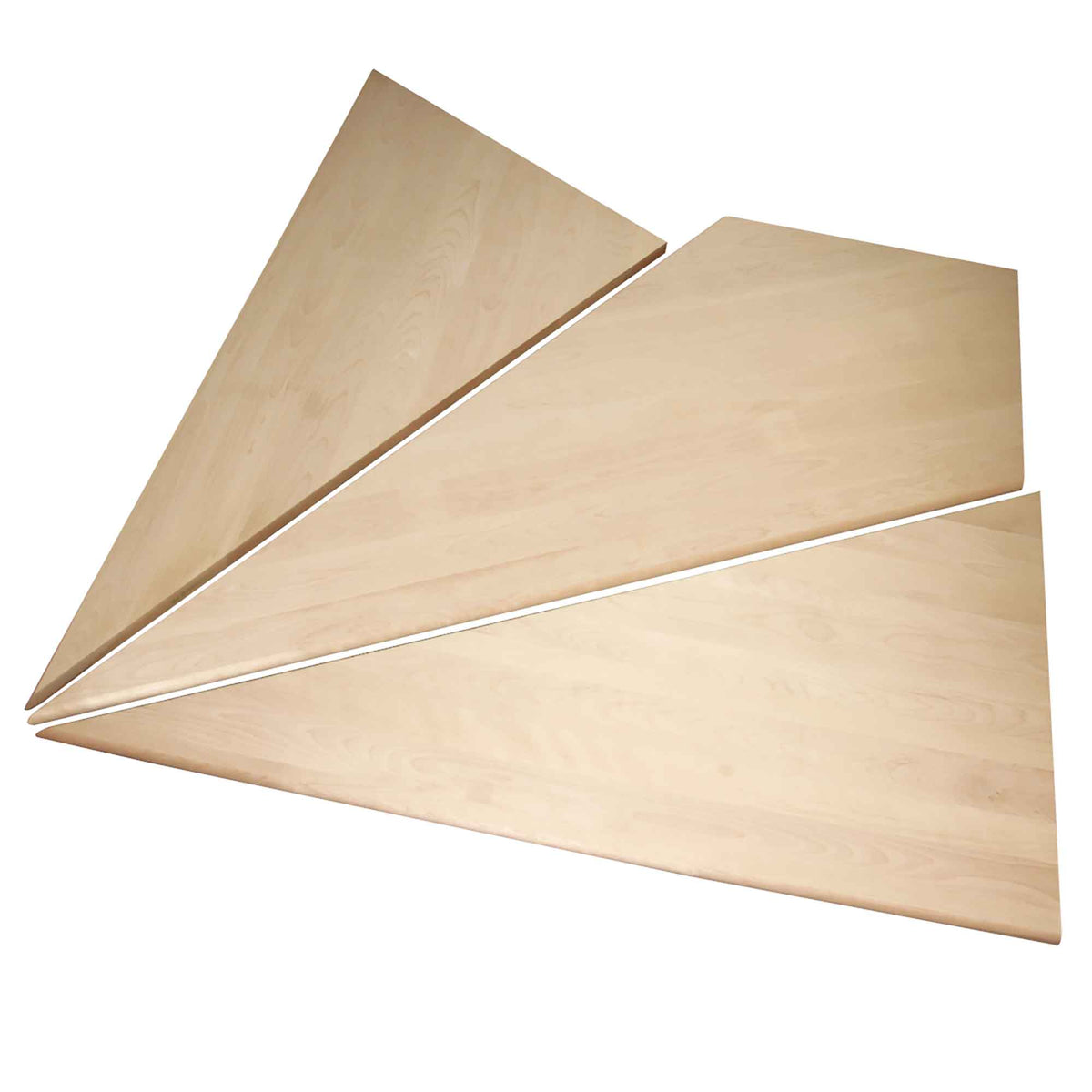 Ensemble de marches d'angles en merisier naturel, 1-1/16'' x 36'' à 42'' (droit)