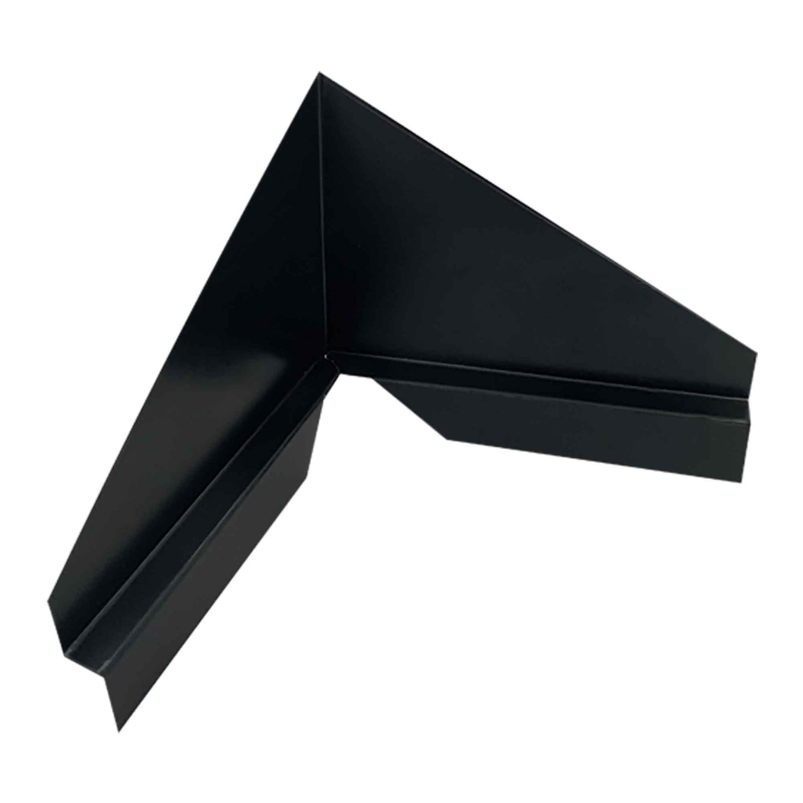 Garde-vallée pour gouttière en galvalume, noir