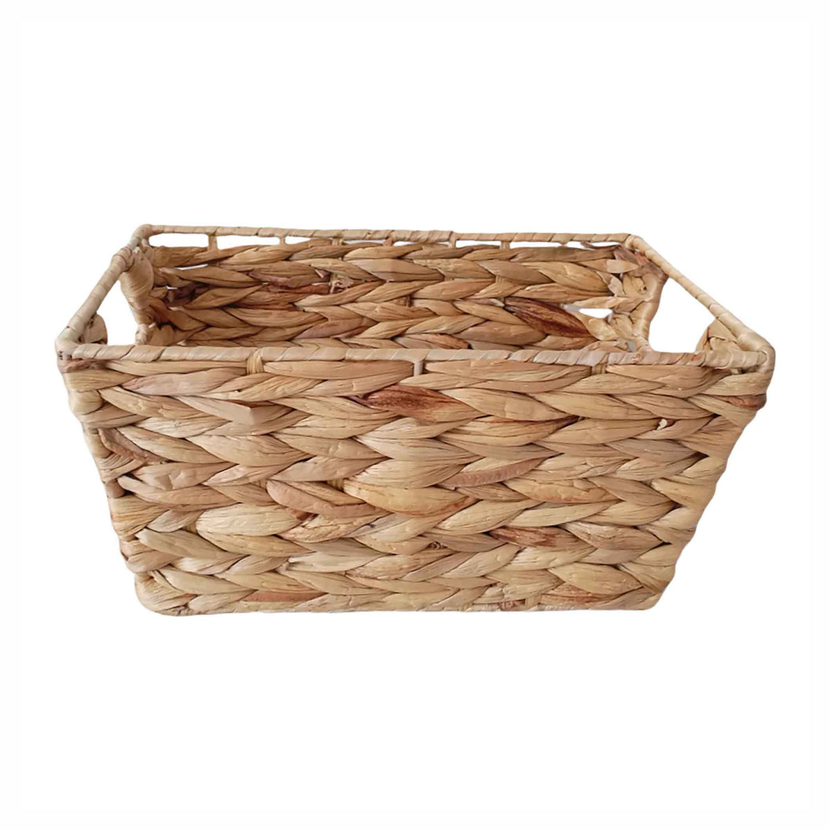 Panier de rangement en jacinthe d’eau, petit