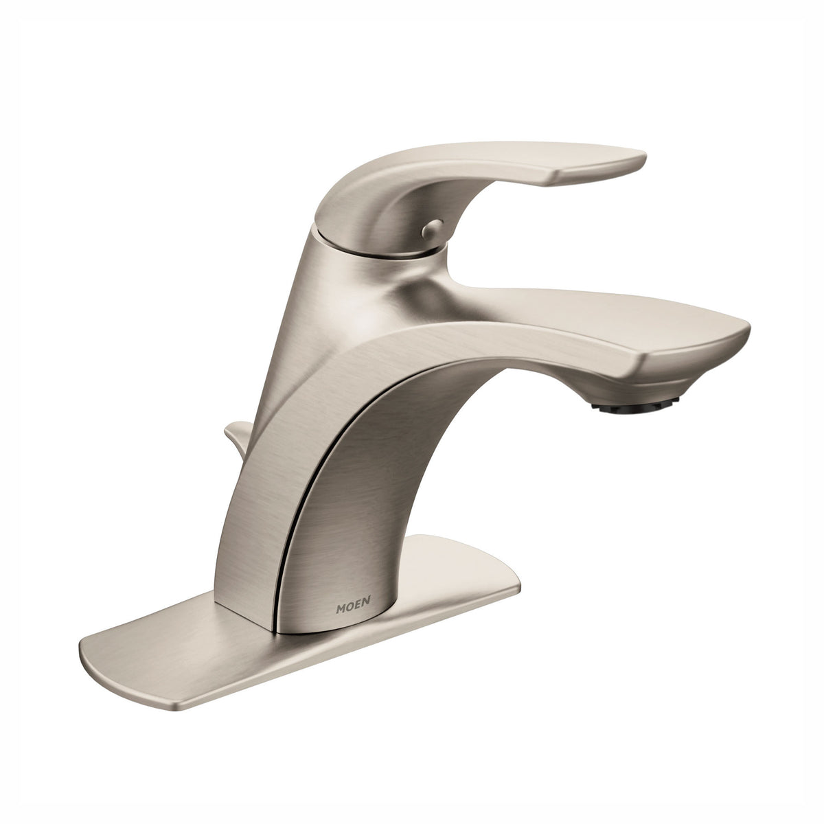 Robinet de lavabo Zarina à une poignée, nickel brossé