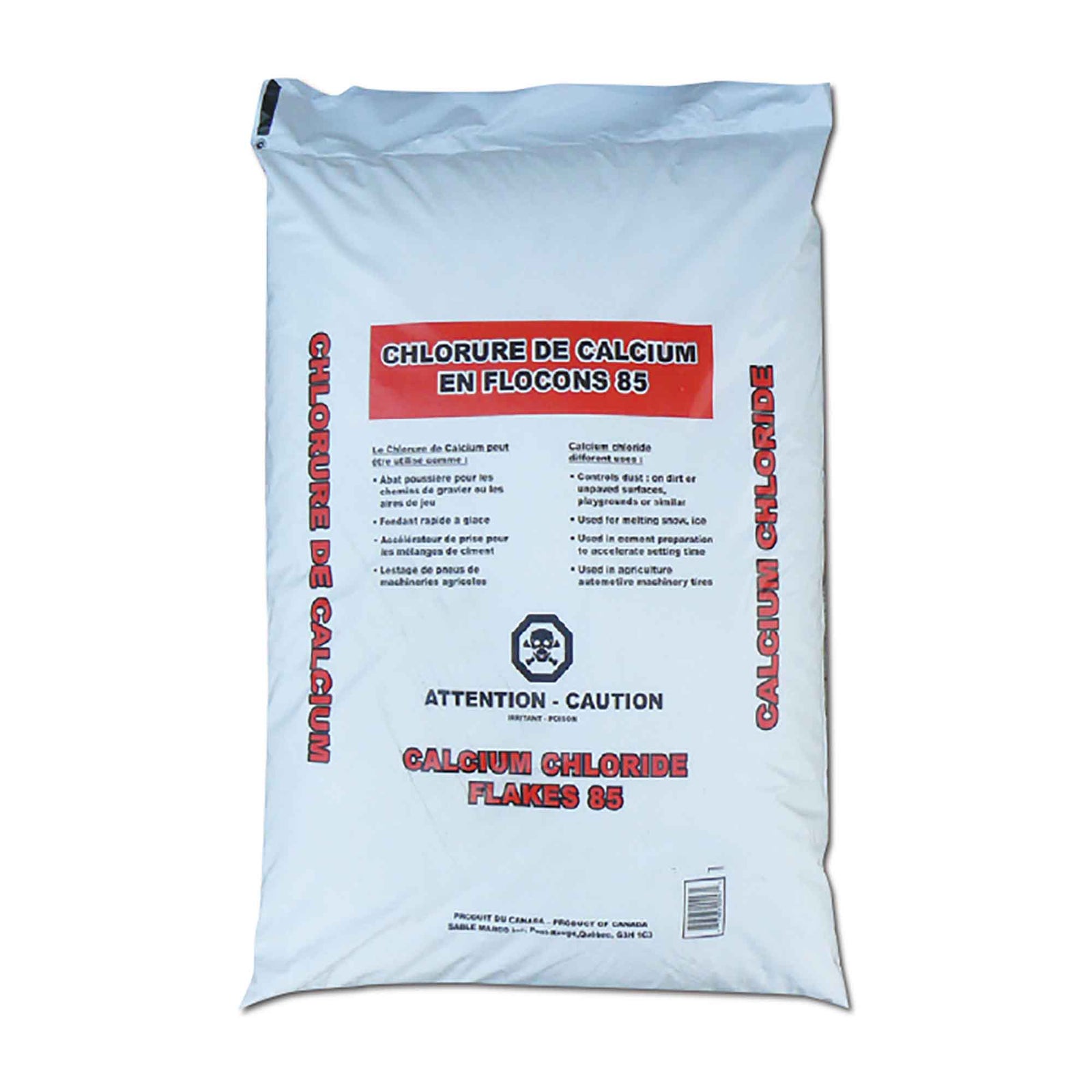 Chlorure de calcium en flocons 83 % - 85 %, 18 kg