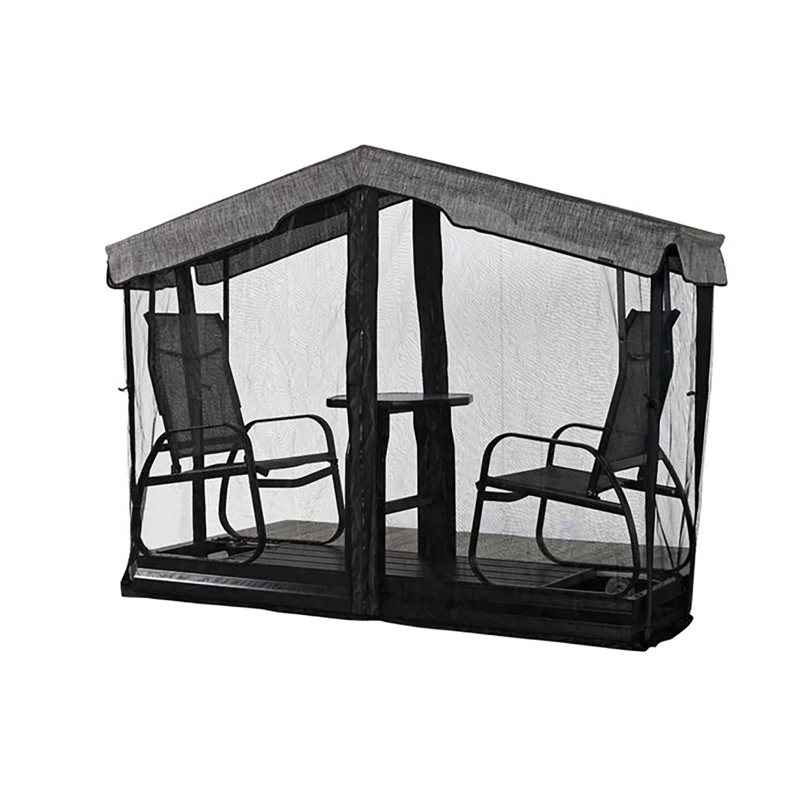 Moustiquaire pour balançoire de jardin Eco II à 2 places, noir