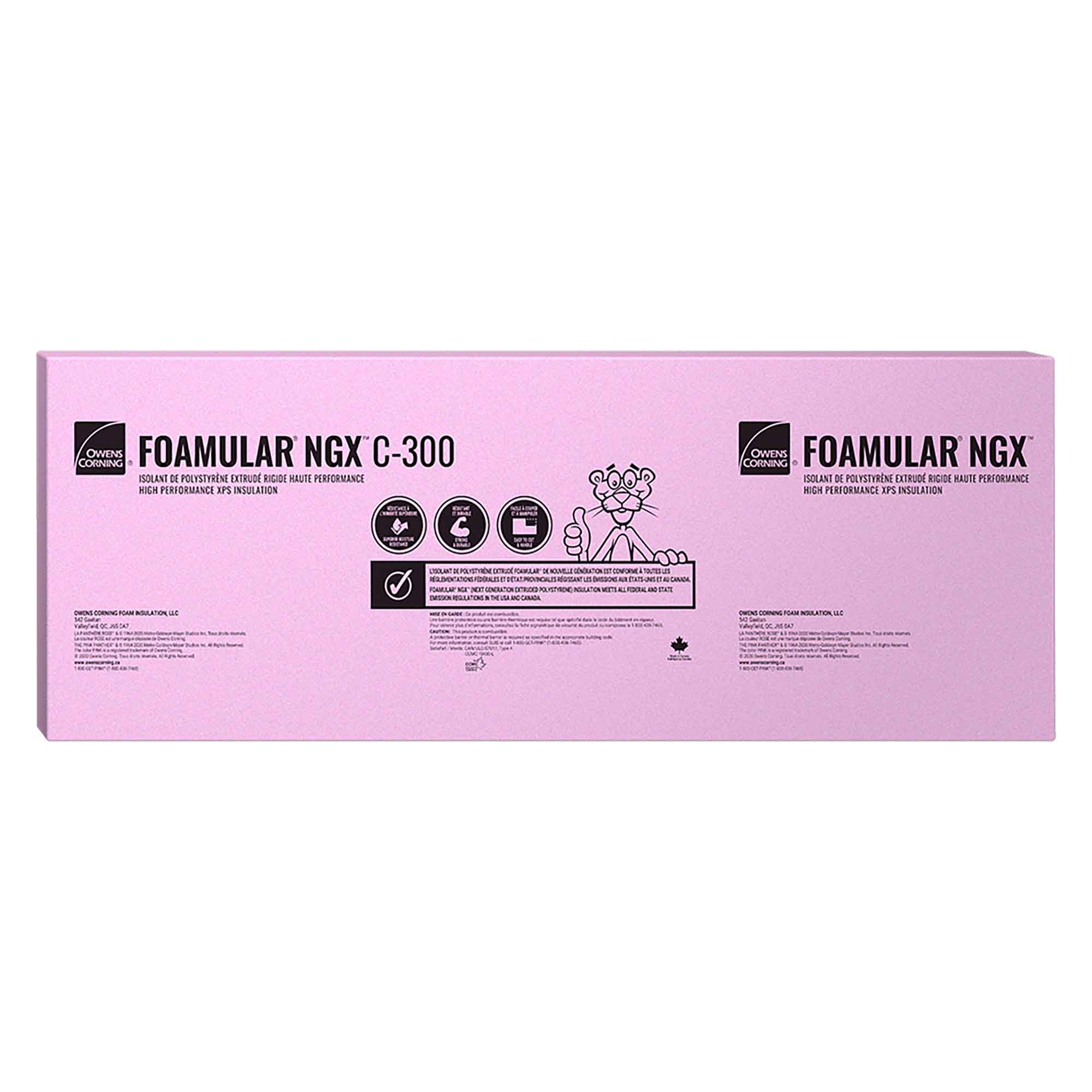 FOAMULAR NGX C-300 Rigid Extruded Polystyrene Insulation, 1.5'' x 2' x ...