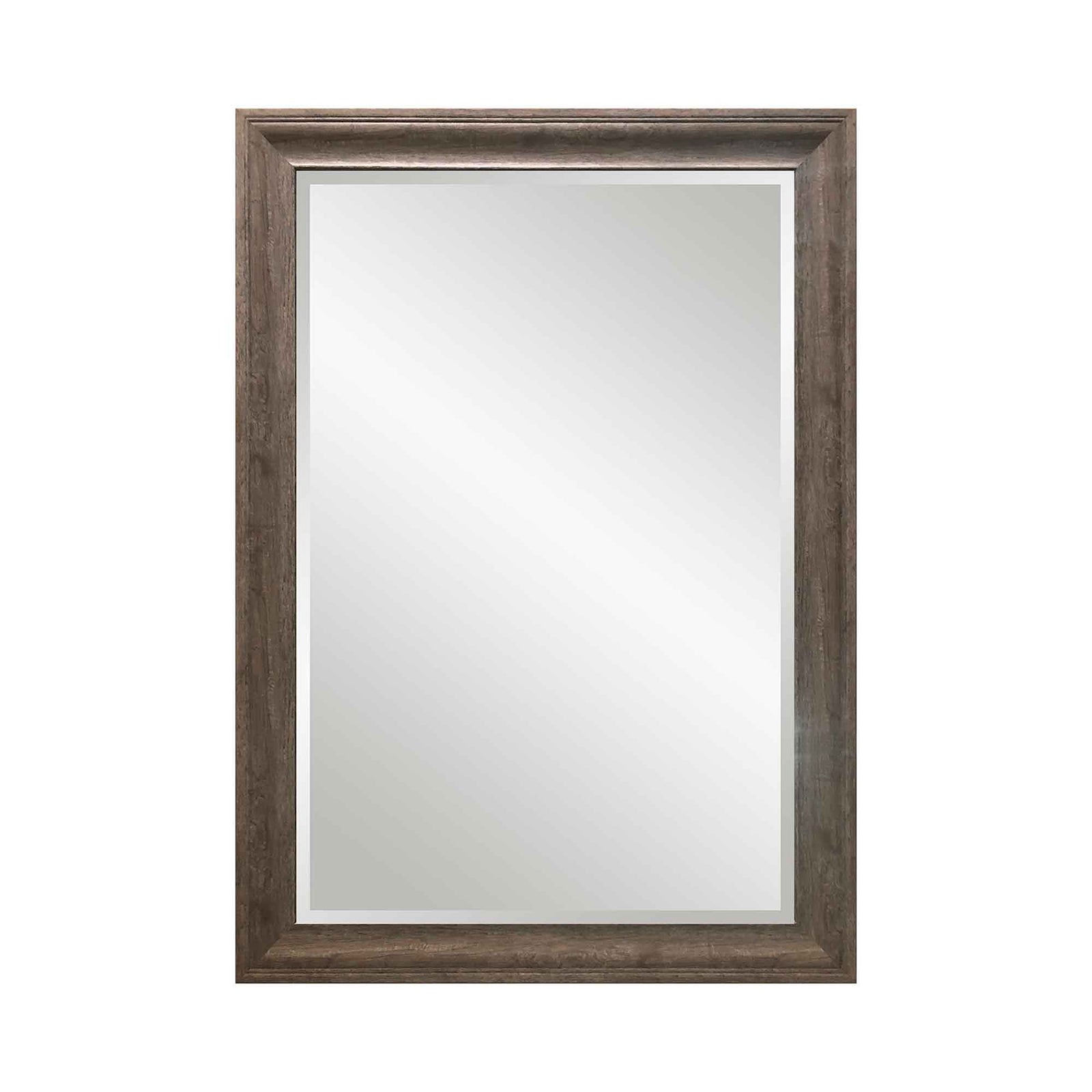 Miroir rectangulaire de 24" x 36" avec encadrement, gris 