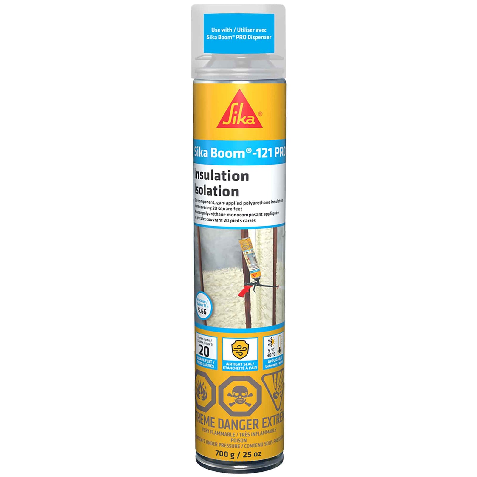 Mousse expansive d'isolation Sika Boom-121, 700 g 