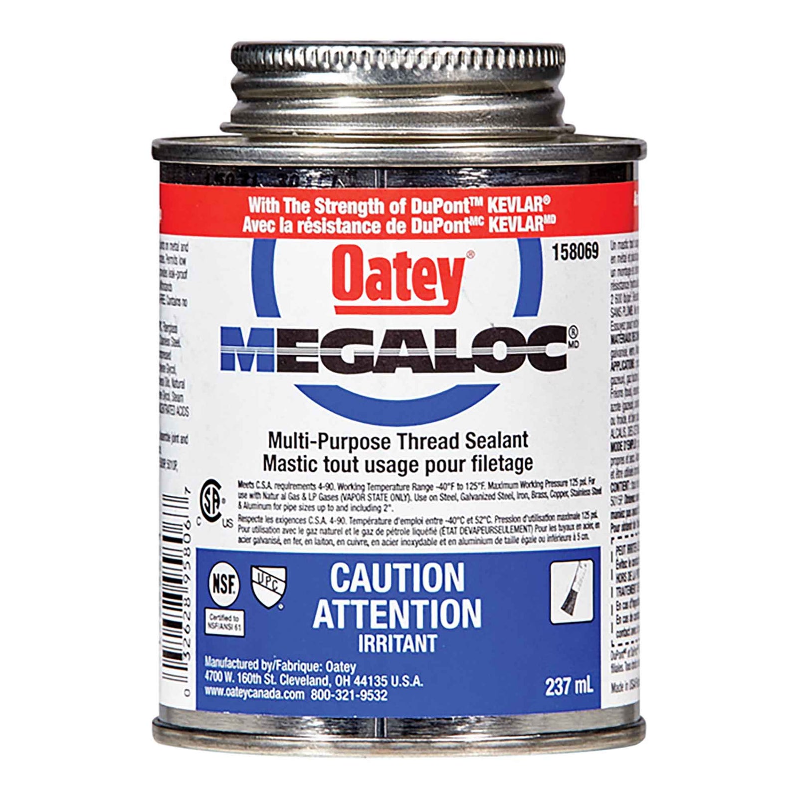 Mastic tout usage pour filetage Megaloc, 237 ml