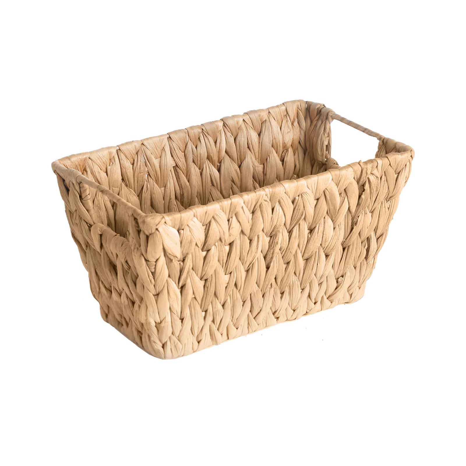 Panier de rangement en jacinthe d'eau, 11,42'' x 6,3'' x 5,91''