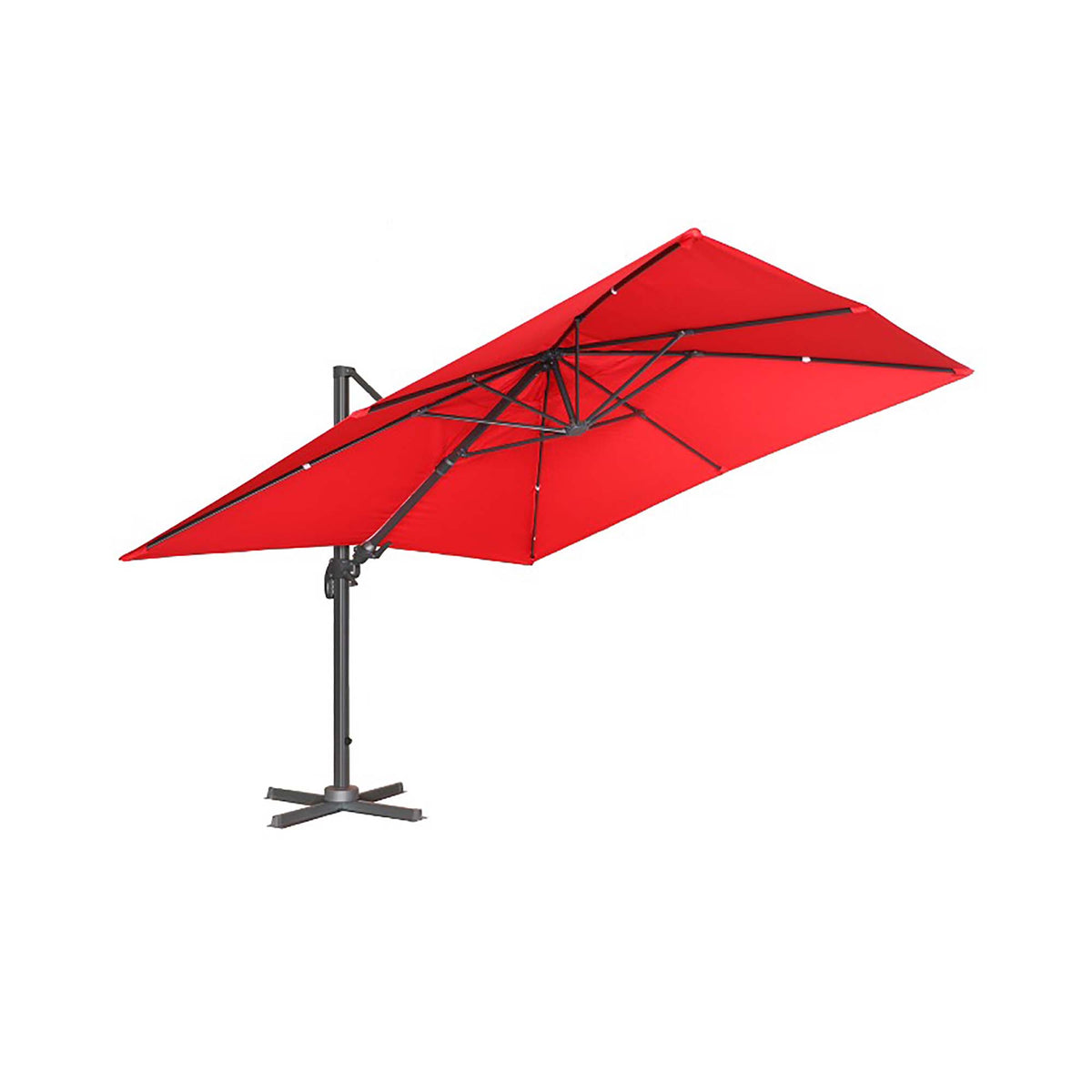 Parasol suspendu de 11&#39;, rouge