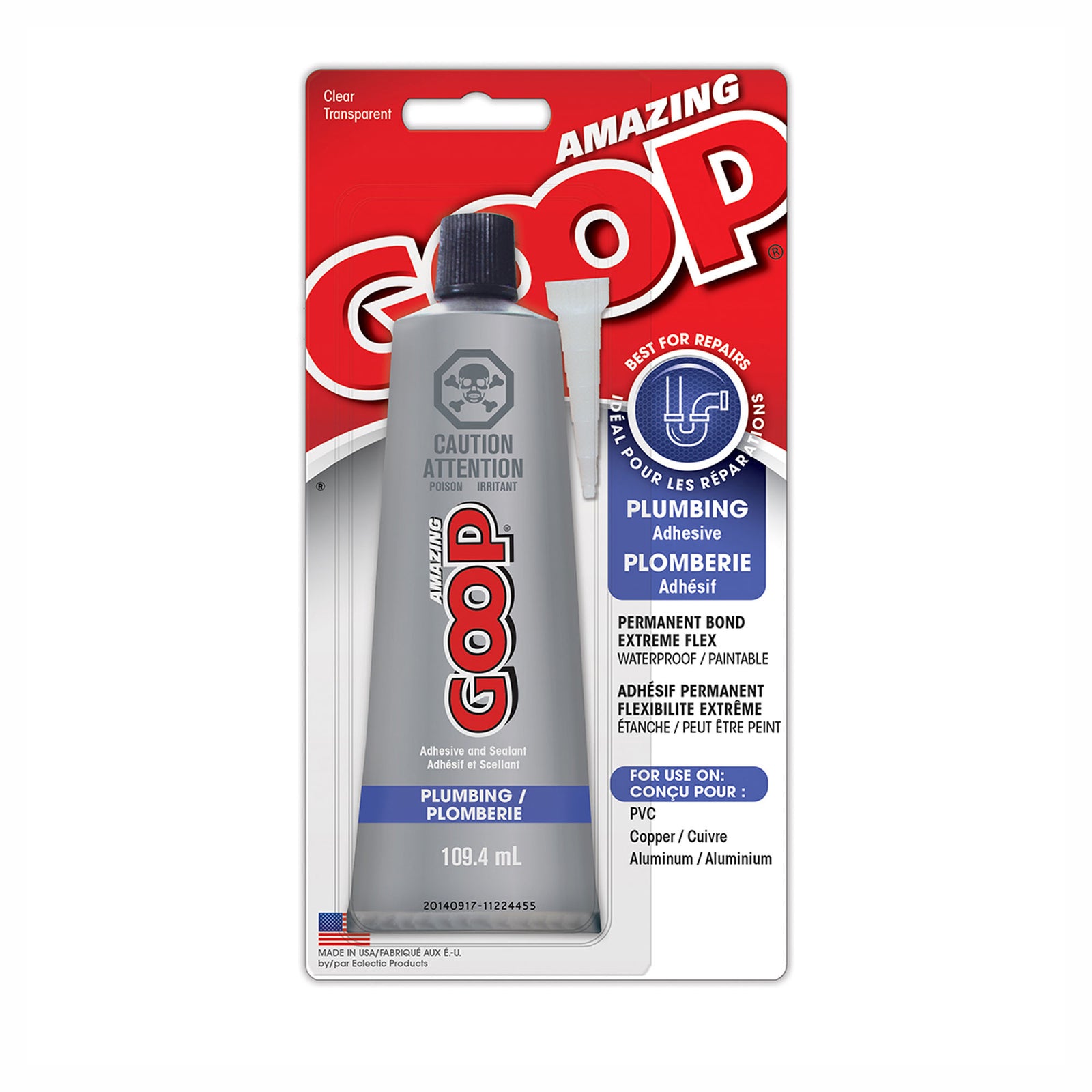 Adhésif et mastic de plomberie, 109,4 ml