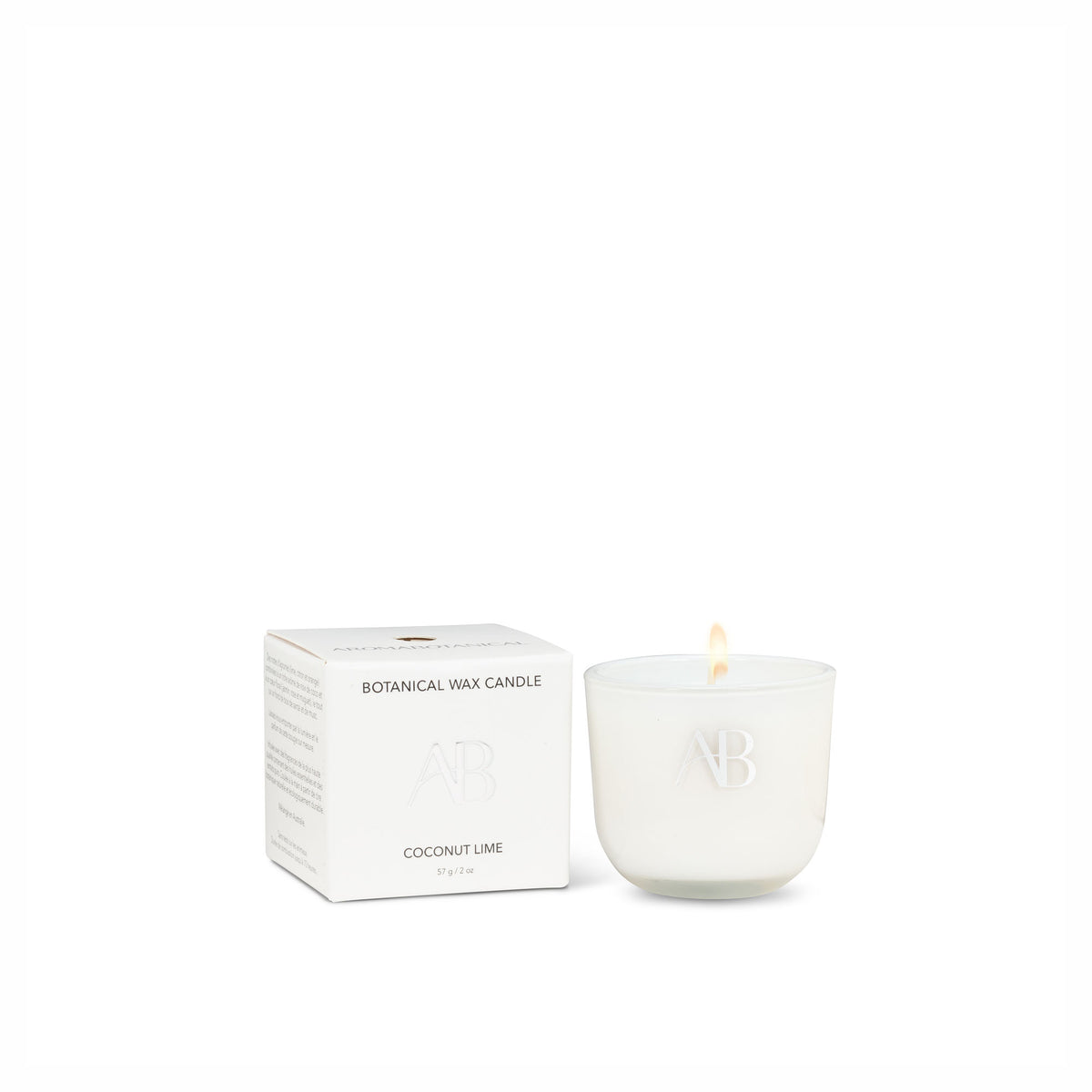 Chandelle au parfum de noix de coco et lime, 57 g