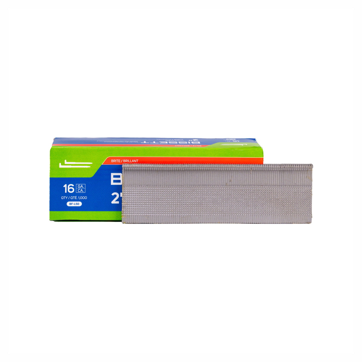 Clous à plancher en forme de L de calibre 16, 2" (1 000 unités)