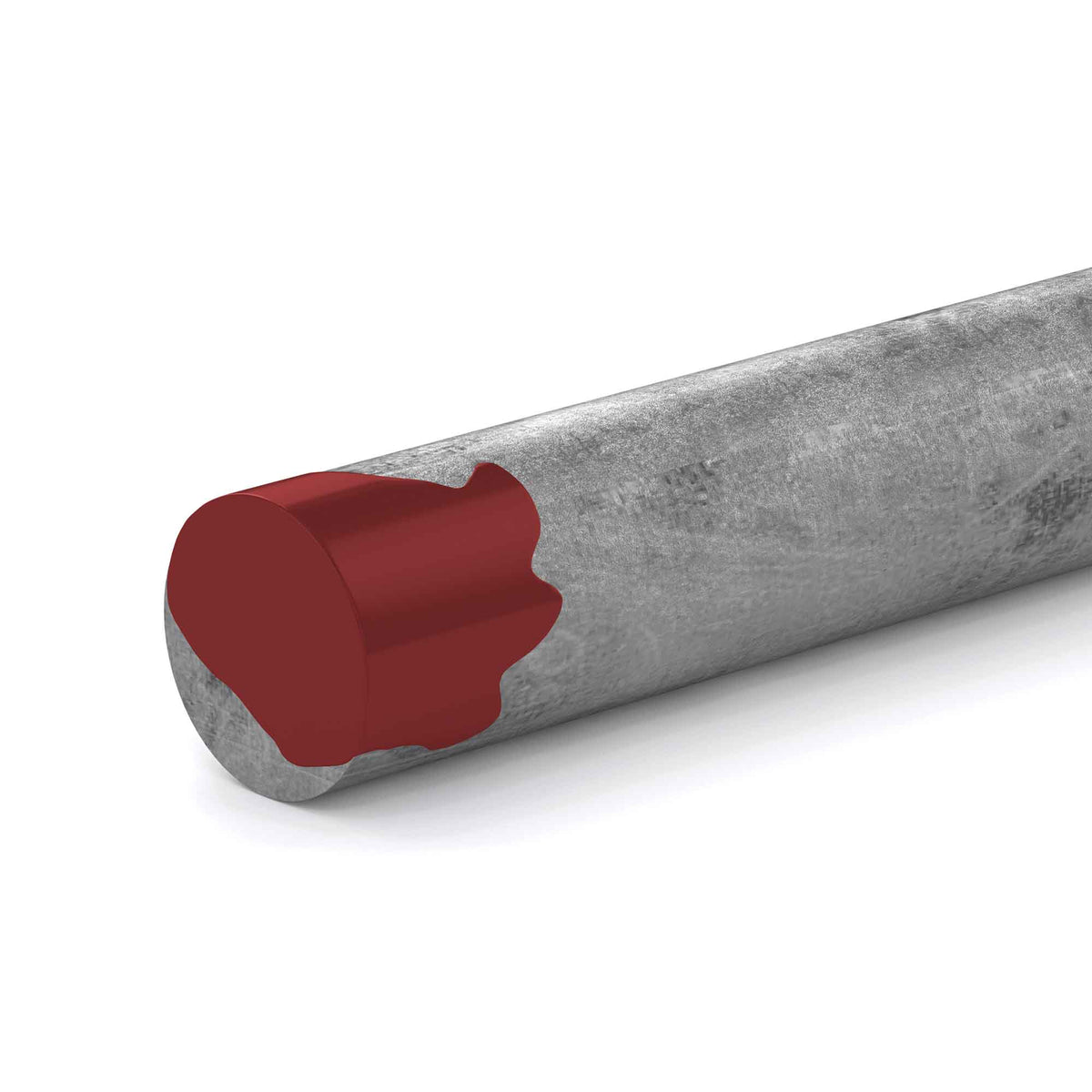 Tige non filetée en acier zingué, 5/8'' x 36''